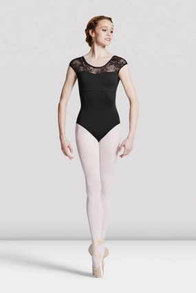 Ladies Hava Floral Lace Leotard Battery WrinkleResistant Texture