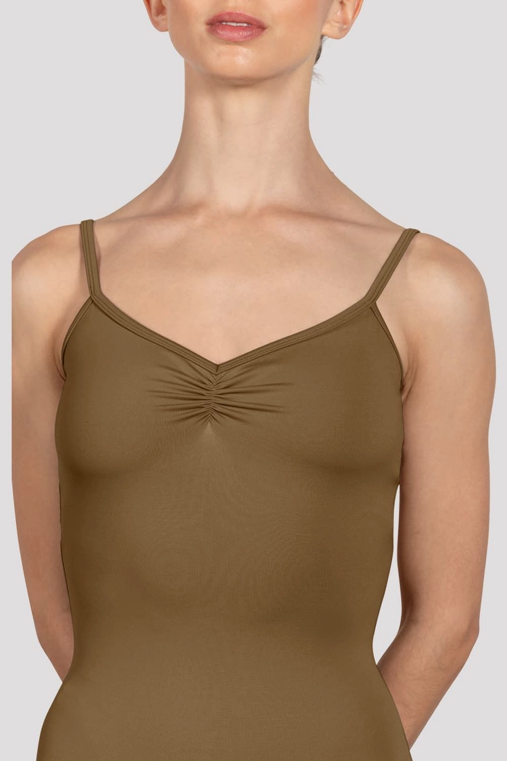 Ladies Arianne Camisole Leotard Performance Fabric WrinkleResistant Texture
