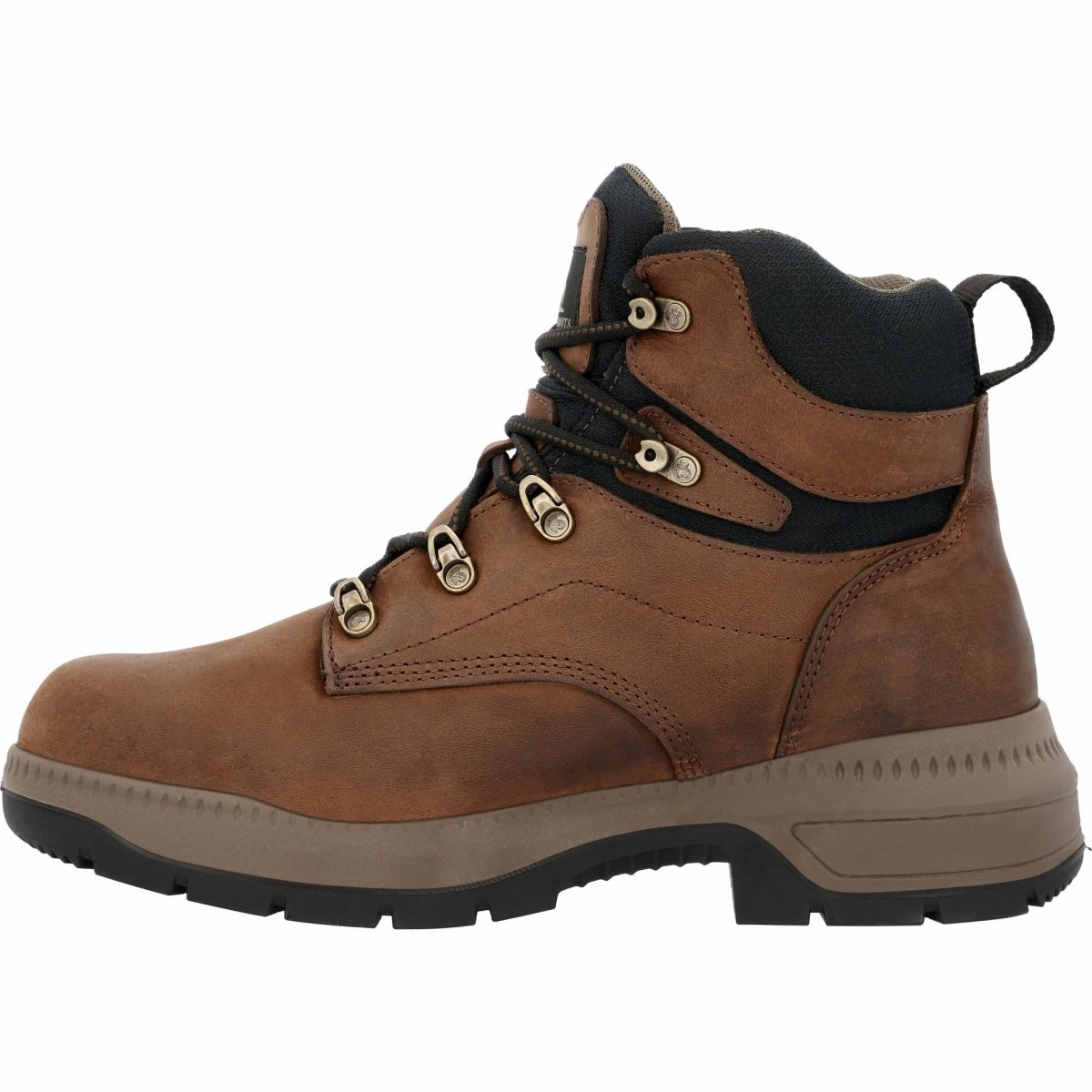 Padded Interior Rough Trail Hiker natural materials Rocky Worksmart Men's Waterproof Work Boots Rkk0457 In Brown