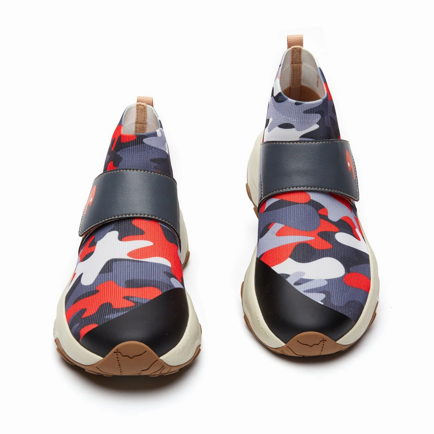 Crack-Red Grey Cazorla II Men Sleek Comfort Patent Glow