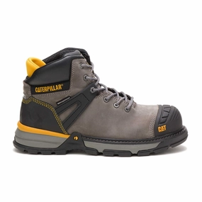 Caterpillar  Excavator (p91197) Superlite Waterproof Carbon Composite Toe Men's Work Boot In Pewter Effortless Style