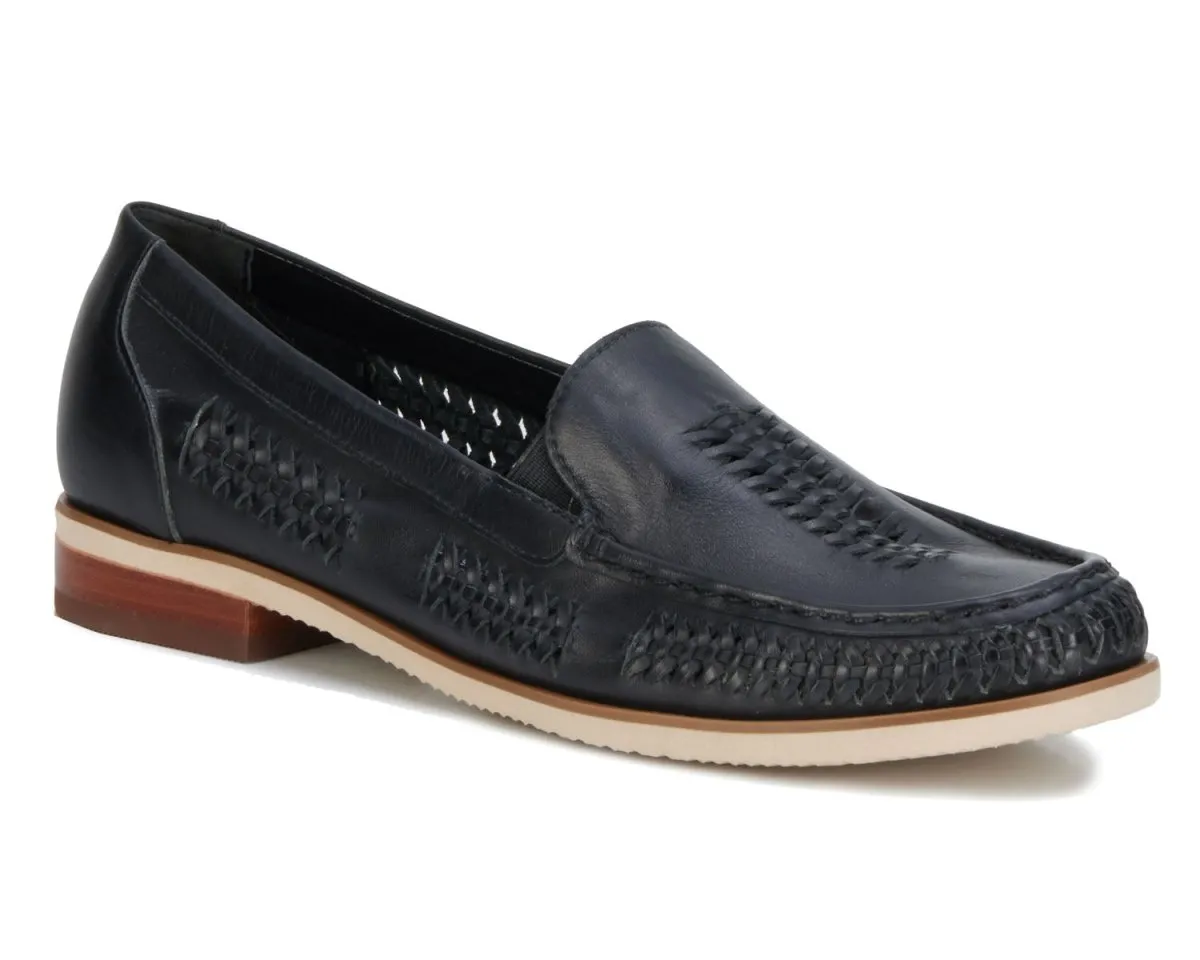 Ros Hommerson Wendy Women Slip-on Shoes In Black Nappa Leather Quick Move Trendy Walk