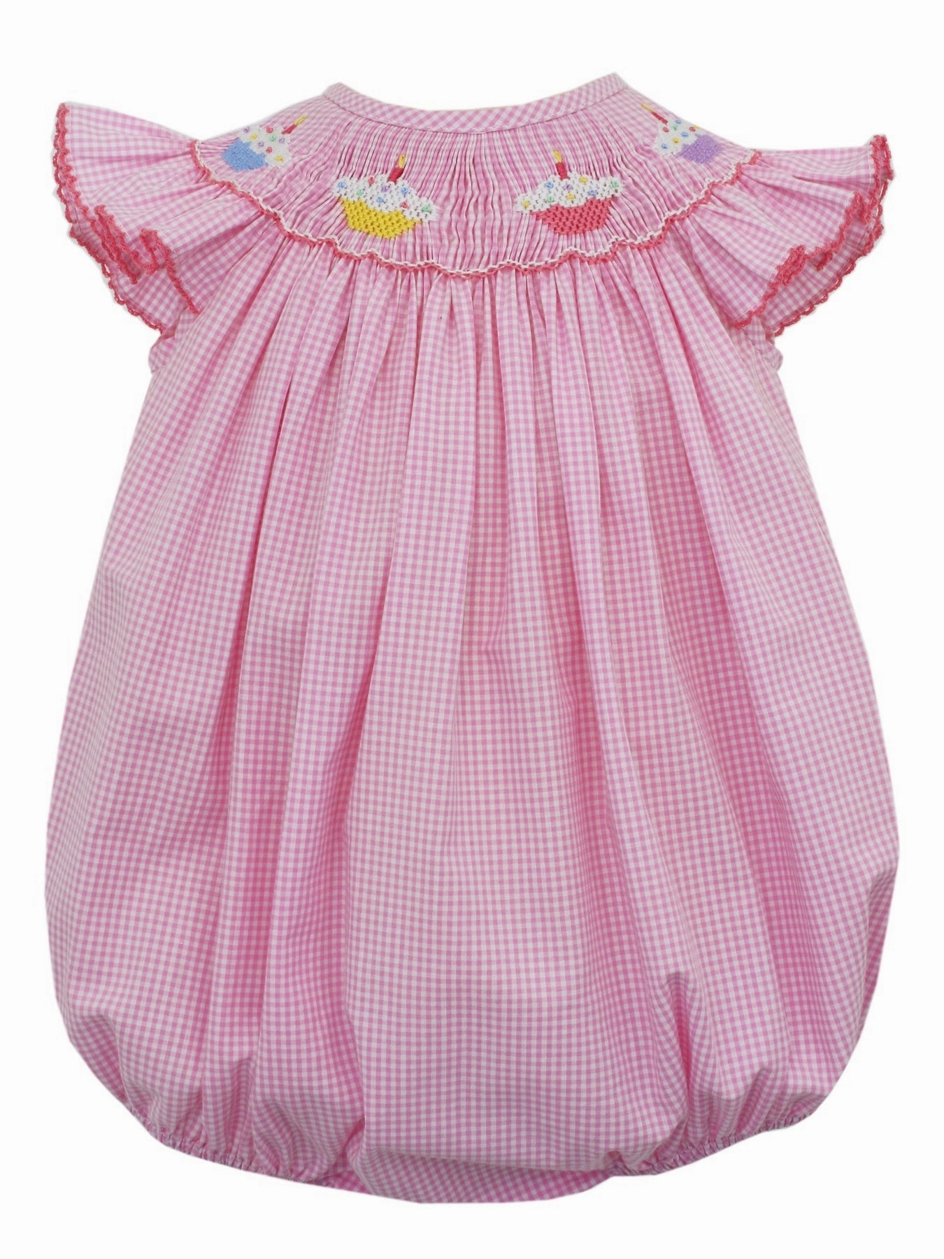 Smart Casual Spark Glow Petit Cupcakes Bubble - Pink Gingham