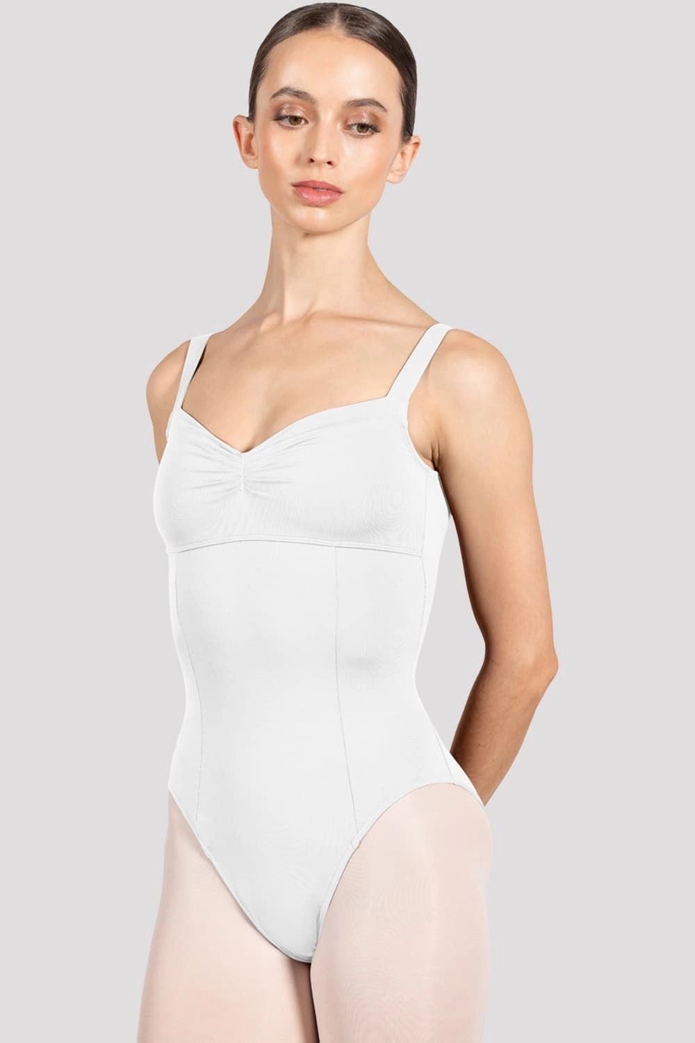 Ladies Ava Tank Leotard Wrinkle-Free Tactile Grip Details