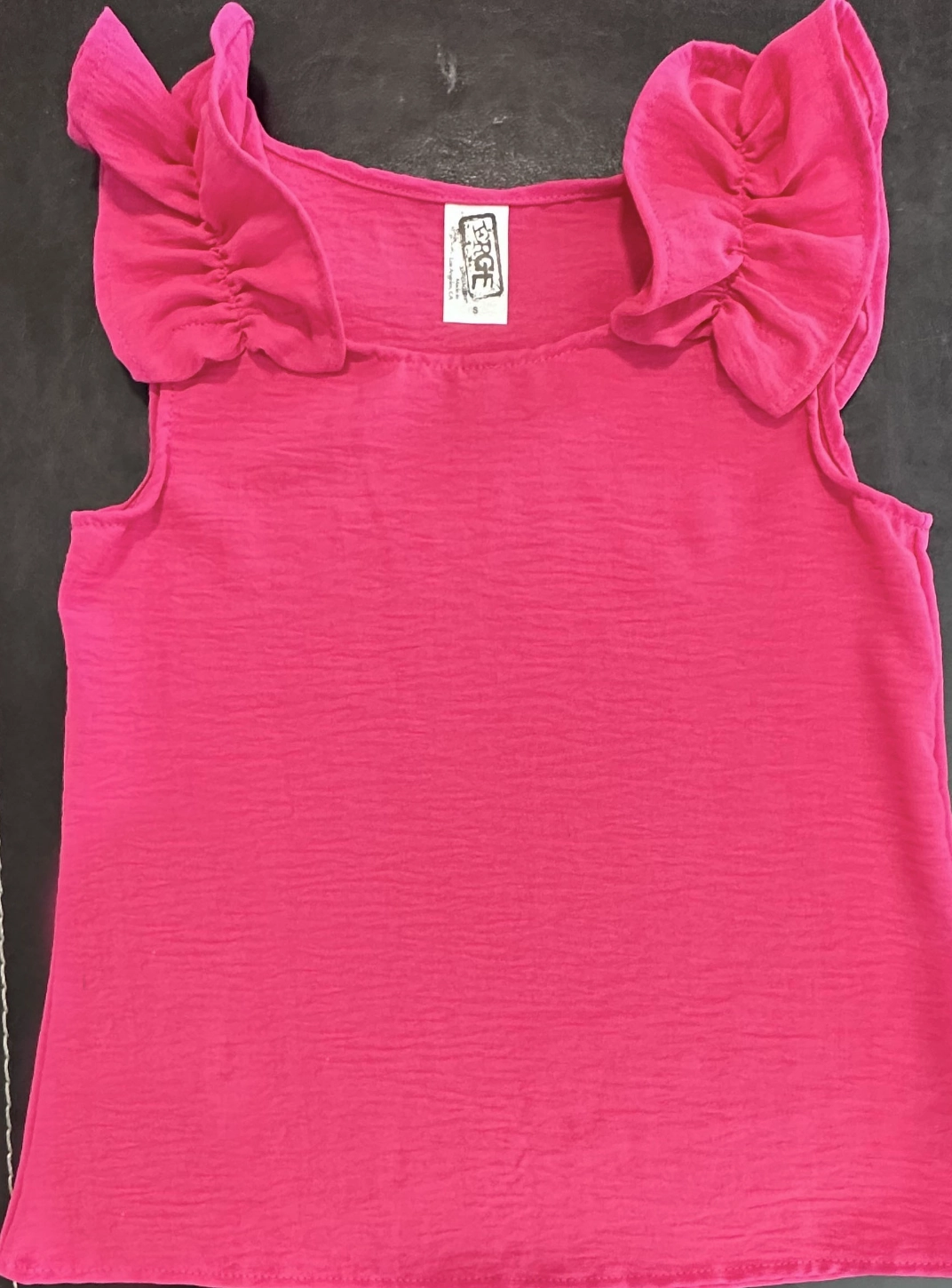 Linen Tank - Hot Pink Cold Weather Wear