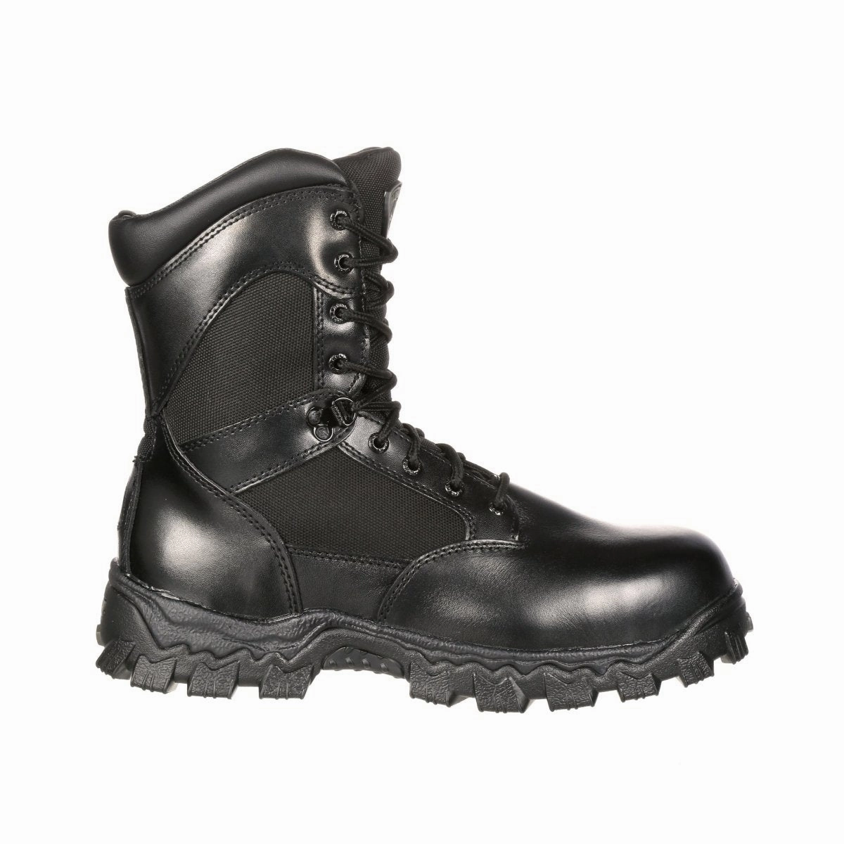 Breathable Snowy Path Rocky Alpha Force Zipper Waterproof Public Service Men's Boot Fq0002173 In Black