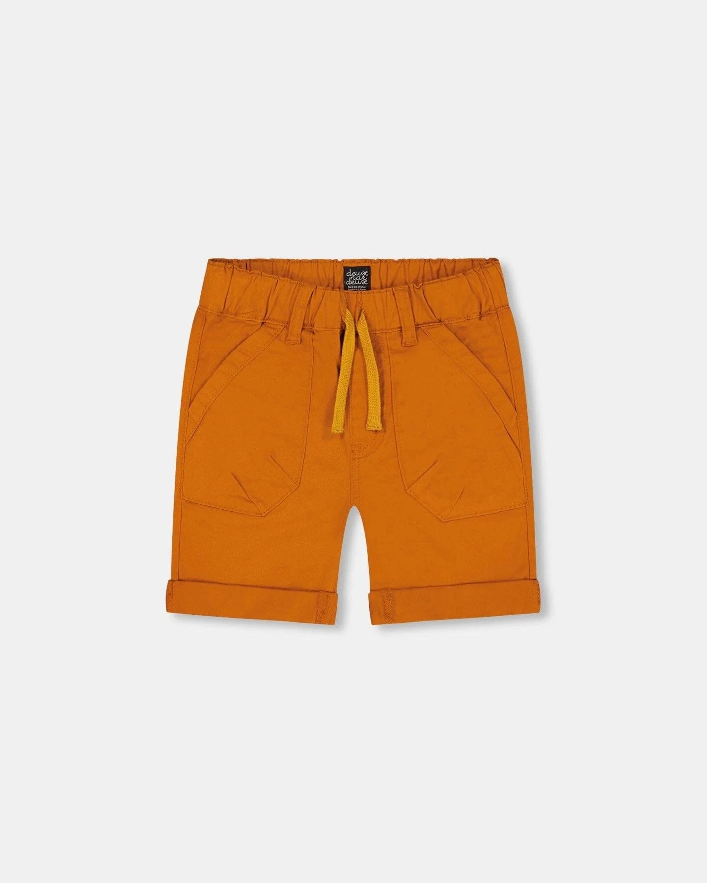 Youth Glow Vintage Style Dusty Orange Stretch Twill Short