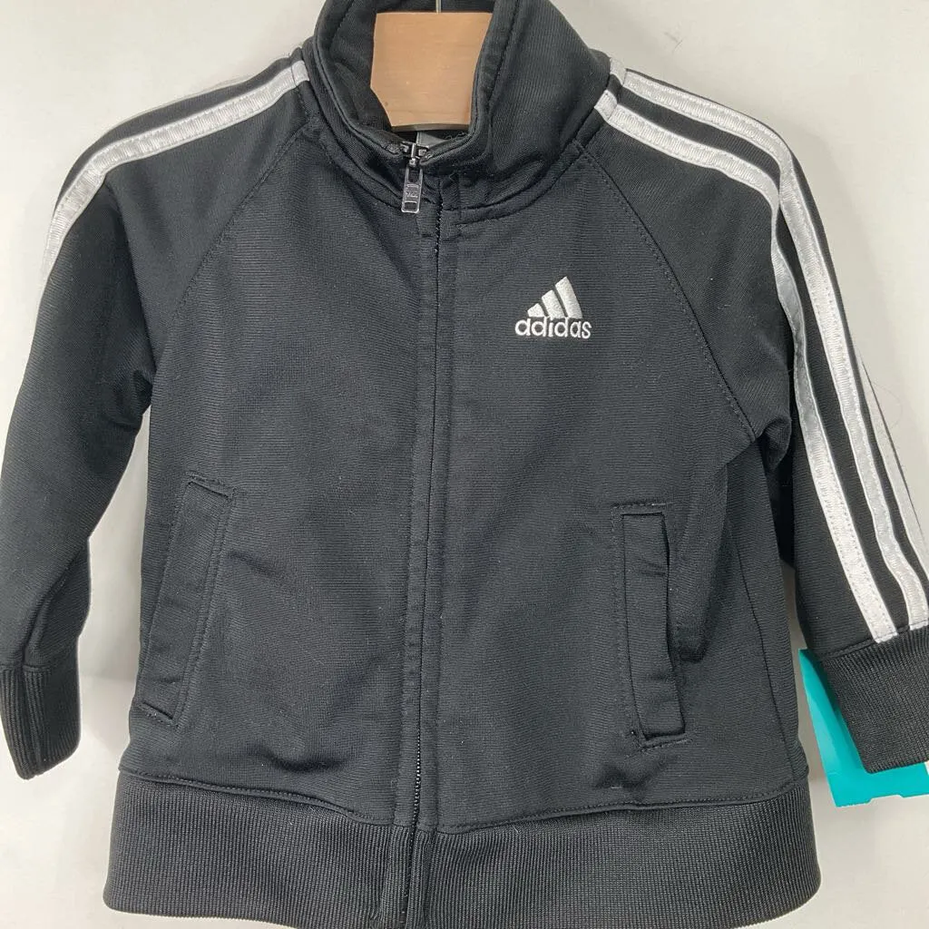 Size 9m: Adidas Black Zip-Up Coat Popular Functional