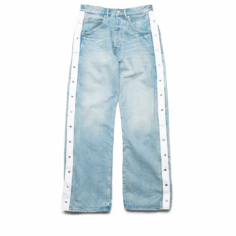 Classic Sweater FrictionResistant Purple Brand Tearaway Sidesnap Jean - Light Indigo