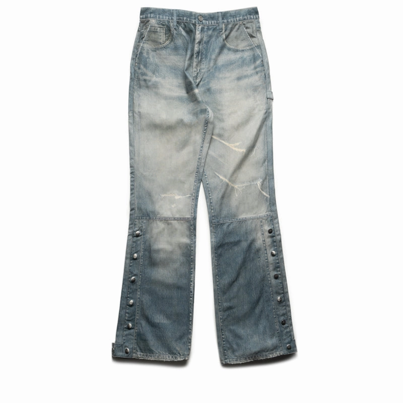 Purple Brand Twill Snap Carpenter Pant - Blue Professional Fit Country Core