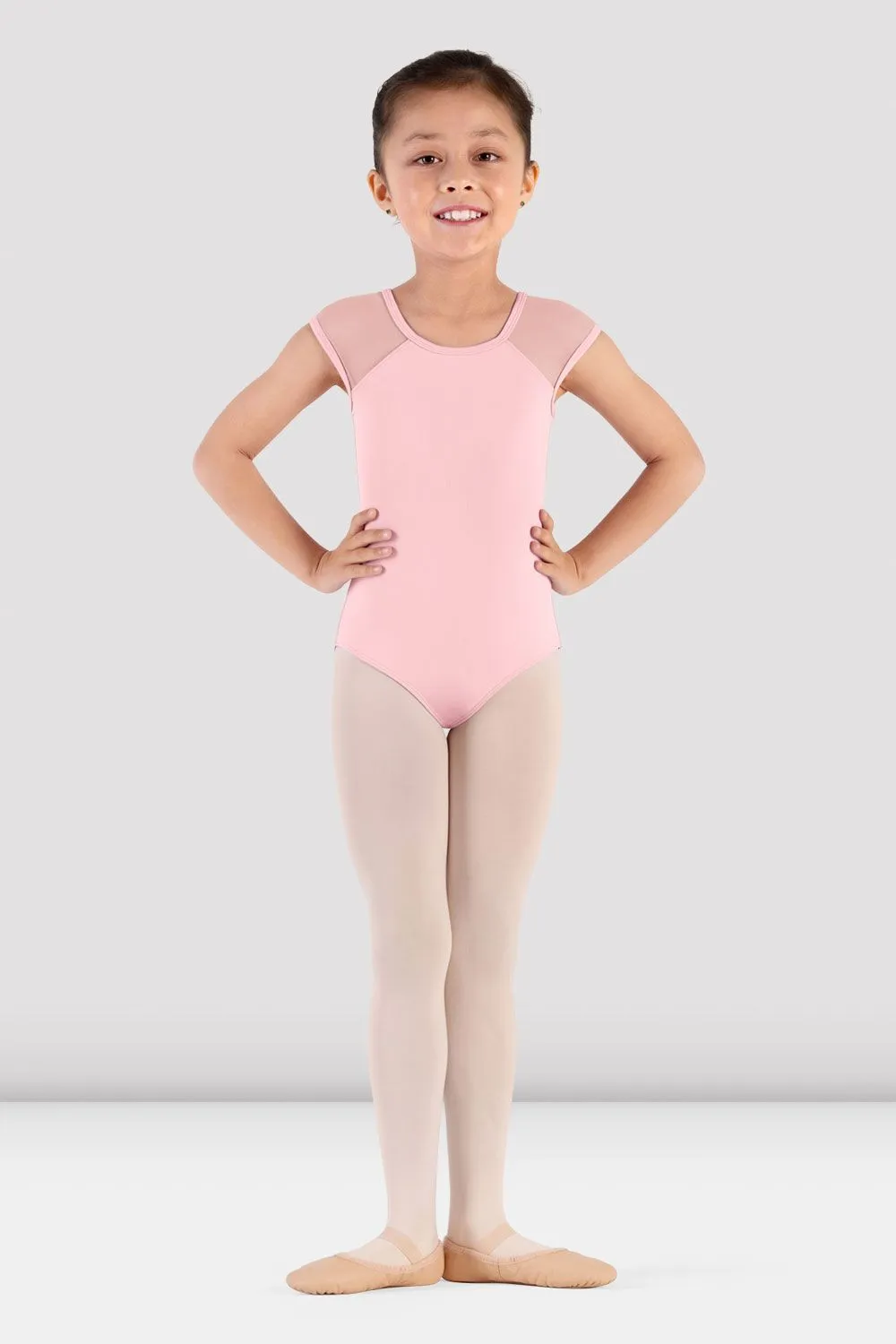 Dynamic Flex Panels Tear Resistant Stitching Girls Rafie Mesh Back Leotard