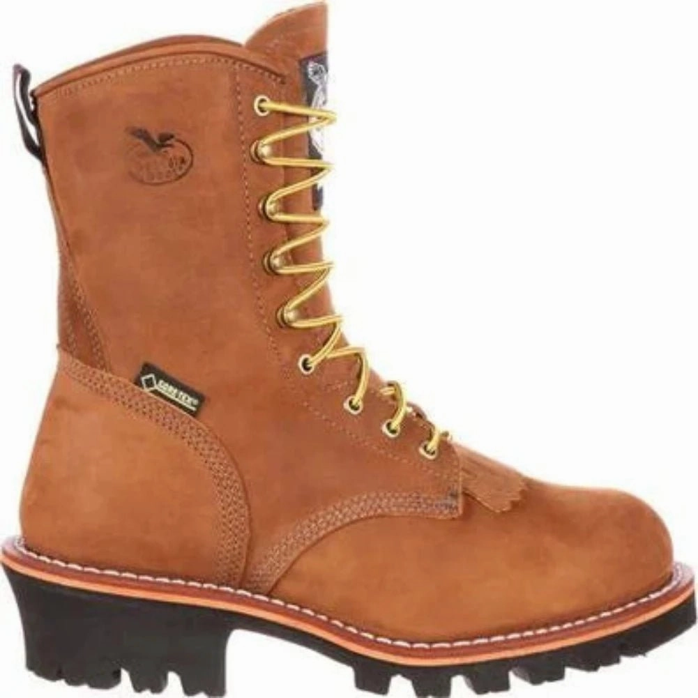 Georgia Boot Steel Toe GORE-TEX? Waterproof 400G Insulated Logger Men's Work Boot G9382 In Worn Saddle Fashion Accessory Outdoor Chore