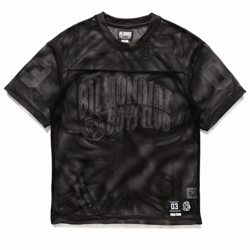 Global Cool british retro Billionaire Boys Club Varsity Knit Football Jersey - Black