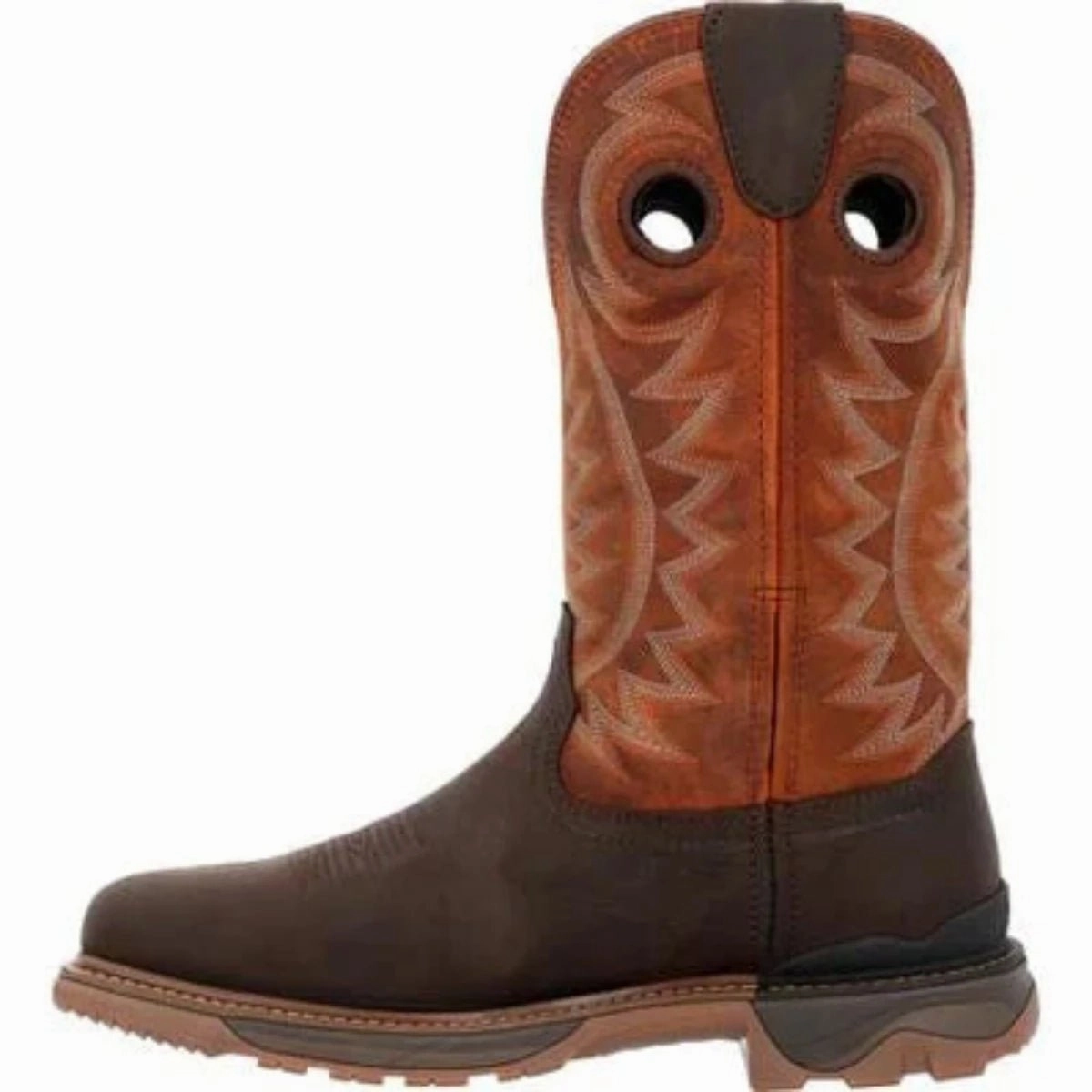 Western Style Snow Season Rocky Carbon6 Men's Western Boots  In Brown