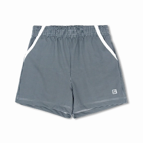 Professional Style Nathan Short, Nantucket Navy Minigingham, Pure Coconut