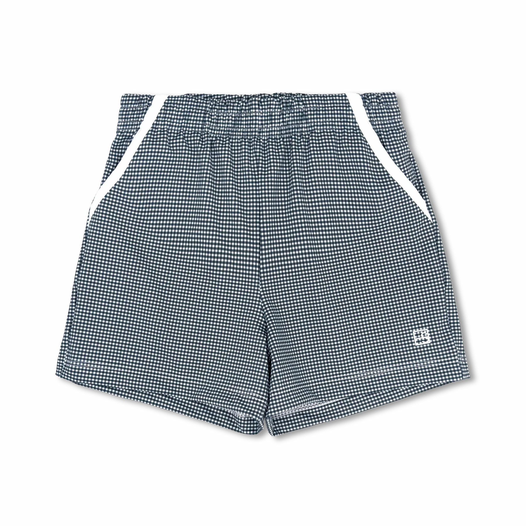 Professional Style Nathan Short, Nantucket Navy Minigingham, Pure Coconut