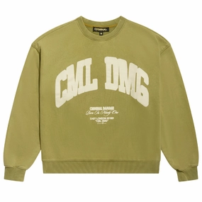 Semi Formal Criminal Damage Icon Sweater - Green