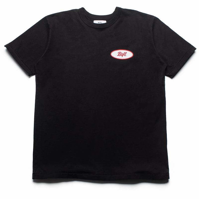 BTFL Mechanic Tee - Black Vintage Wash Effect Breathable Waist