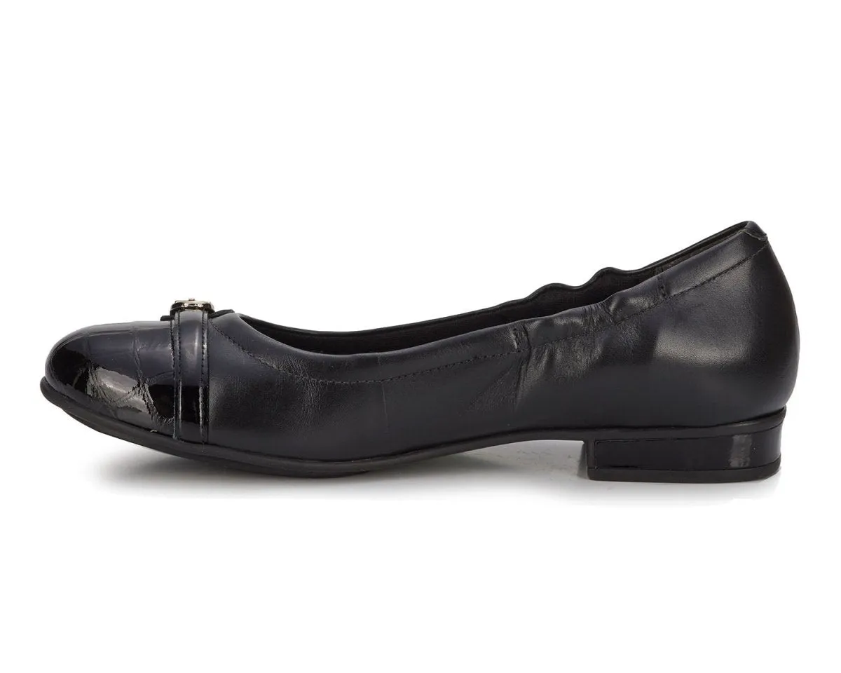 Ros Hommerson Trista Women's Flat Slip-on Shoes In Black Pat Kind Feel