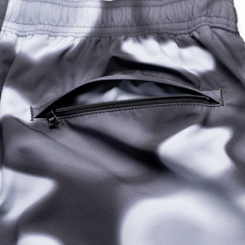 A Bathing Ape Liquid Camo One Point Beach Shorts - Black AntiSlip Grip