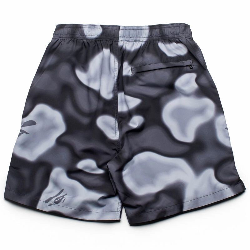 A Bathing Ape Liquid Camo One Point Beach Shorts - Black Classic Hoodie
