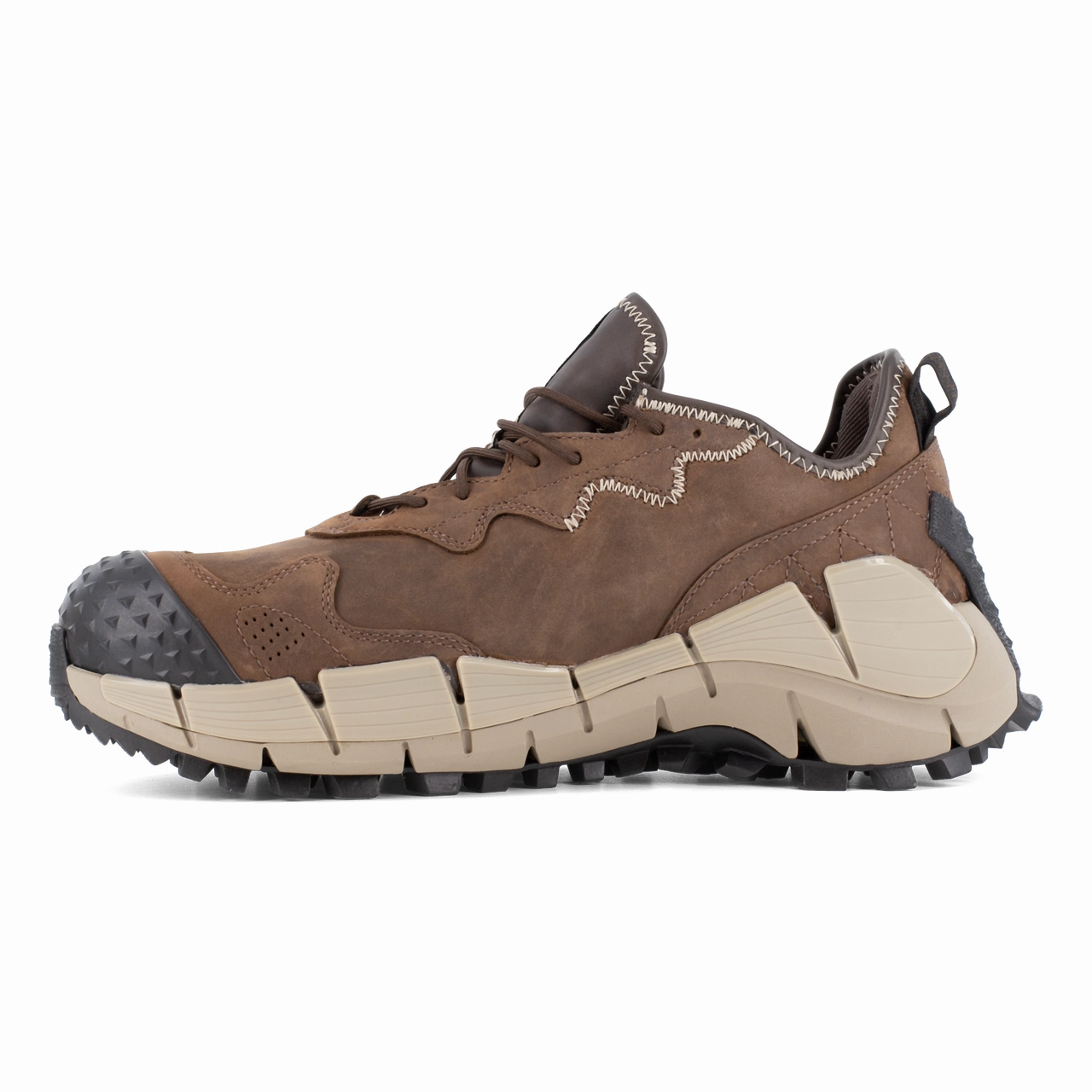 Reebok Work Zig Kinetica Edge II Work RB3020 Men's Trail-Inspired Waterproof Work Shoe in Brown Hard Wearing Gear