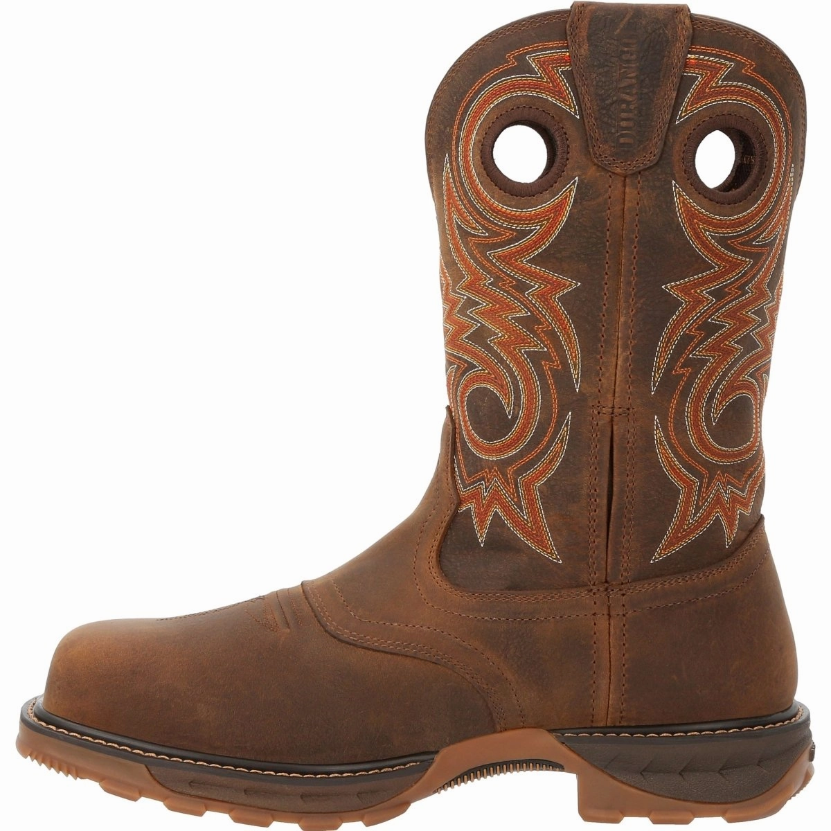 Durango Maverick Xp 11" Men's Composite Toe Waterproof Western Work Boots Ddb0365 In Brown Quick Fasten Gear Good Traction