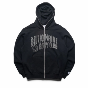 Layering Piece Trendy Outerwear Billionaire Boys Club Curve Zip Hoodie - Black