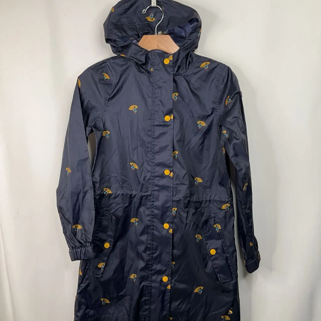 Casual Style Wind Guard Size 11-12: Joules Blue Umbrella Print Rain Coat