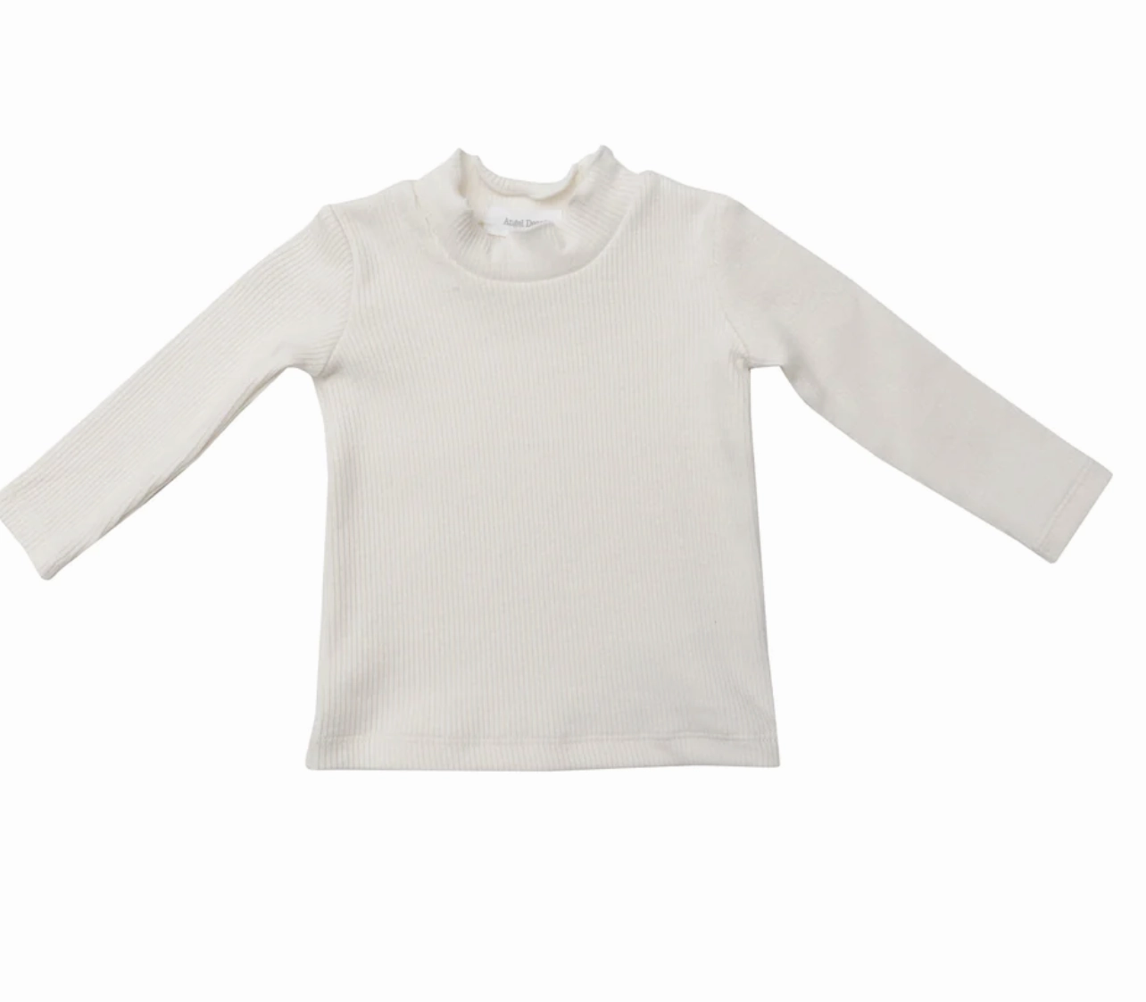 White Sugar Swizzle Turtle Neck DoubleStitched