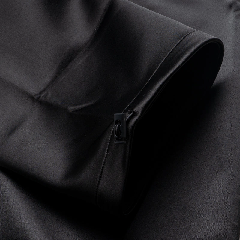 Fear Of God Essentials Bonded Satin Relaxed Track Pants - Jet Black Air Move Earth Glow