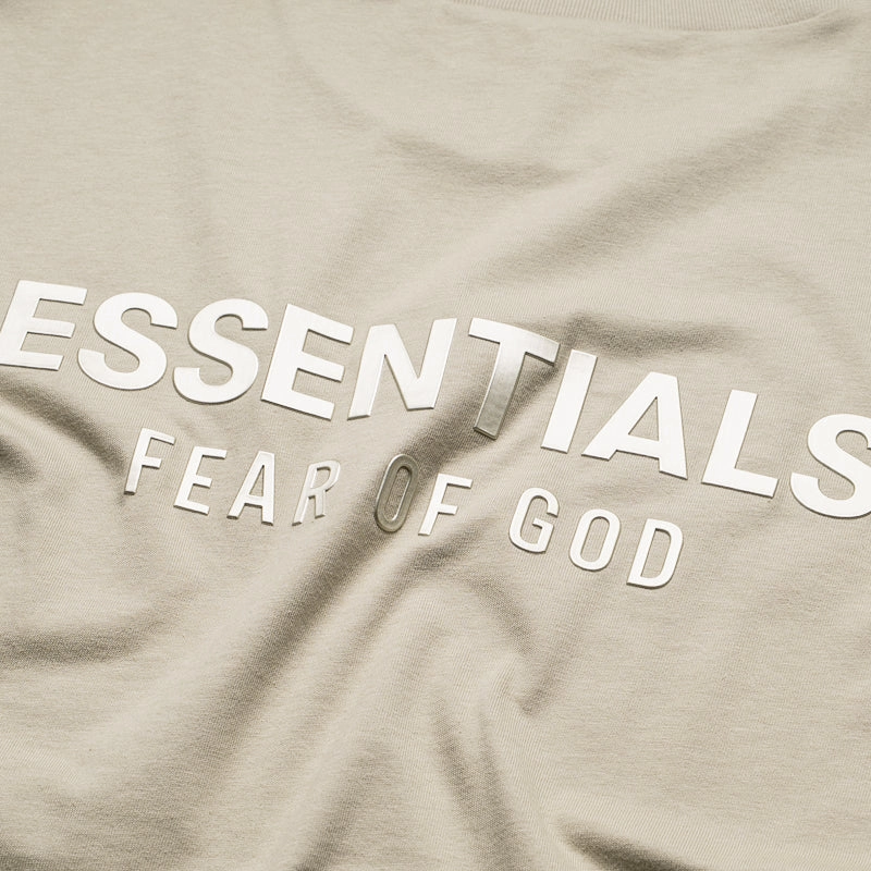 Light Fit TactileStitching Fear Of God Essentials Classic Fit Tee - Abbey Stone