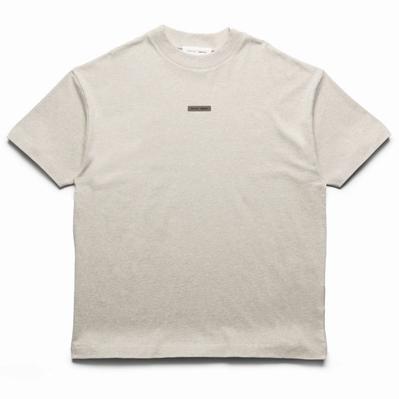 Fear Of God Essentials Classic Fit Tee - Heather Stone Casual Polo