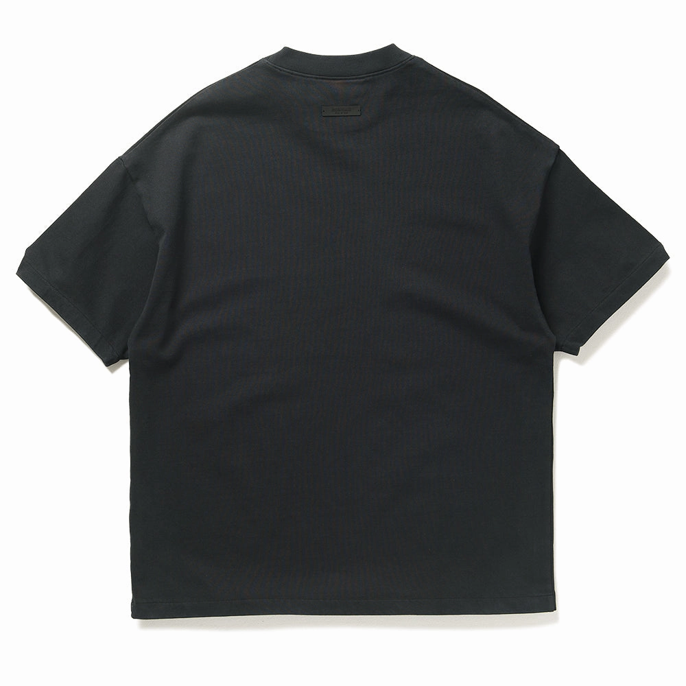 mesh ventilation ElasticWaistband Fear Of God Essentials Heavy Crewneck Tee - Black