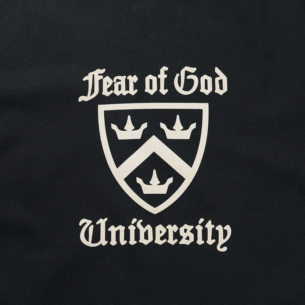 Fear Of God Essentials Heavy Crewneck Tee - Black Sporty Gear Slim Fit Jeans