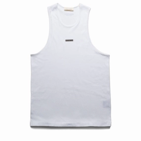 Fear Of God Essentials Vintage Fit Tank - Bright White Ergonomic Pattern