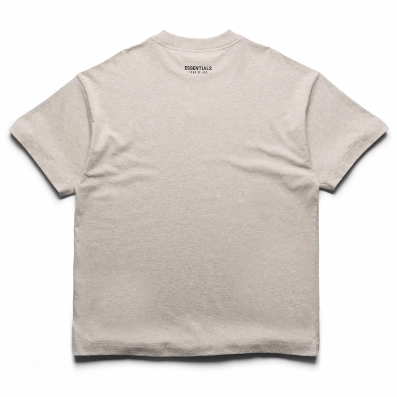 Fear Of God Essentials Vintage Fit Tee - Heather Stone Fire Glow Soft Hoodie
