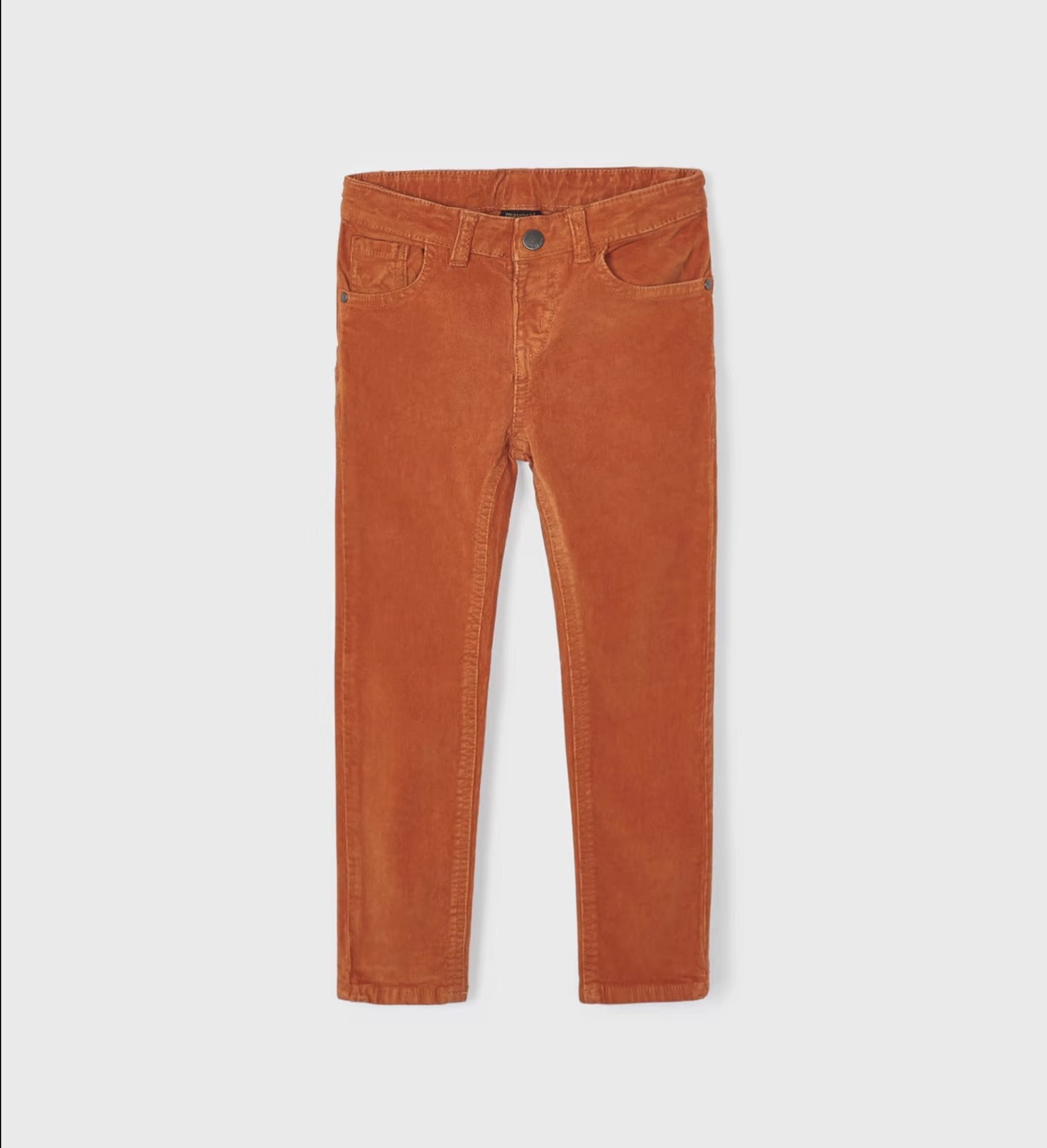 Tough Core Basic Slim Fit Corduroy Pant | Orange