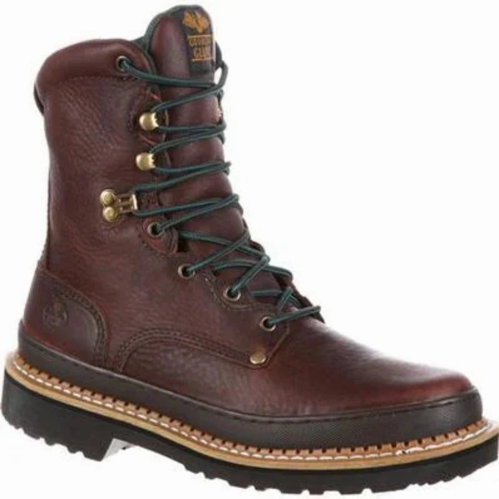 Georgia Boot Giant Men's Steel Toe Work Boots G8374 In Brown Athletic Wear