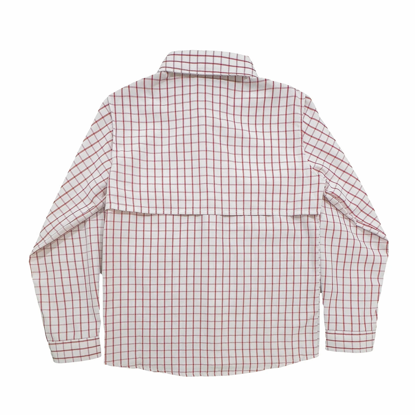 Flagler Fishing Shirt - Red and White Plaid Next Core