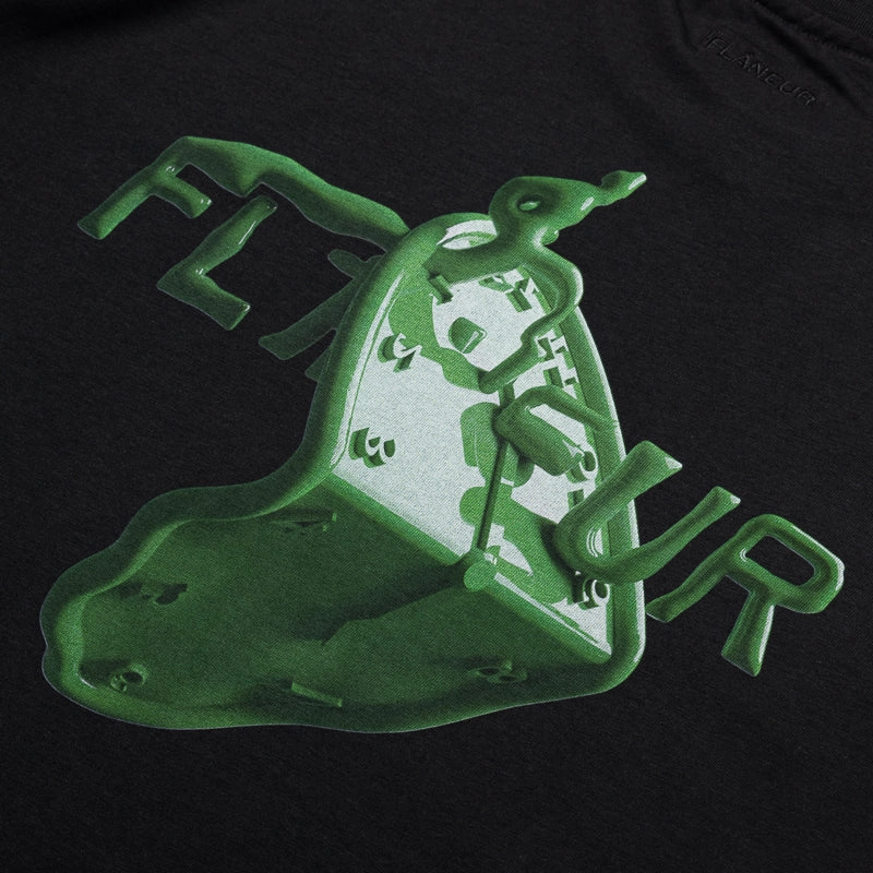 Flaneur Bending Time Tee - Black City Fashion Look