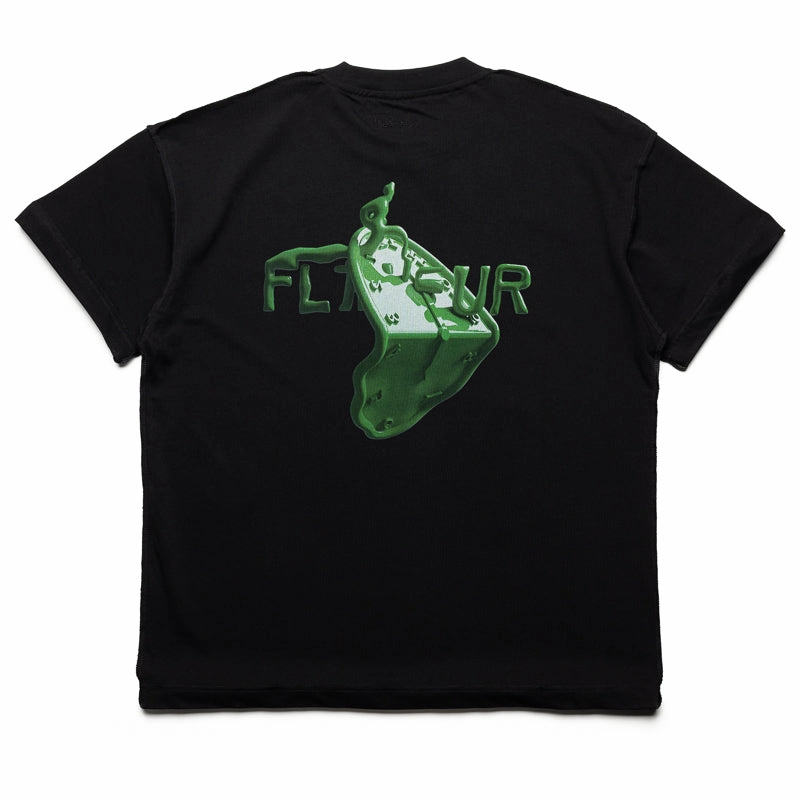 Flaneur Bending Time Tee - Black Brushed Interior Lining Premium Material