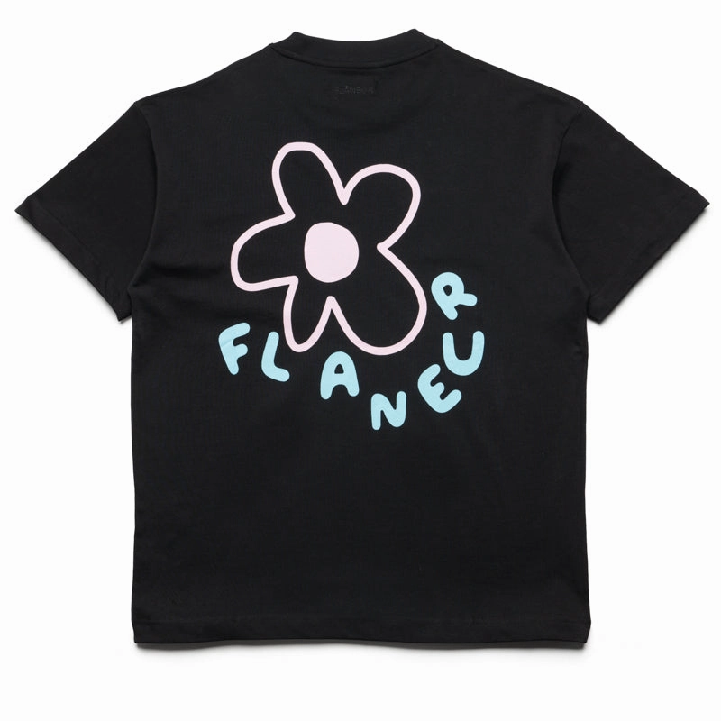 Shine Mood AbrasionFreeZone Flaneur Blossom Tee - Black