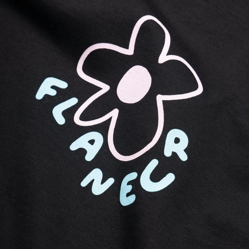 Sheer Glow Flaneur Blossom Tee - Black