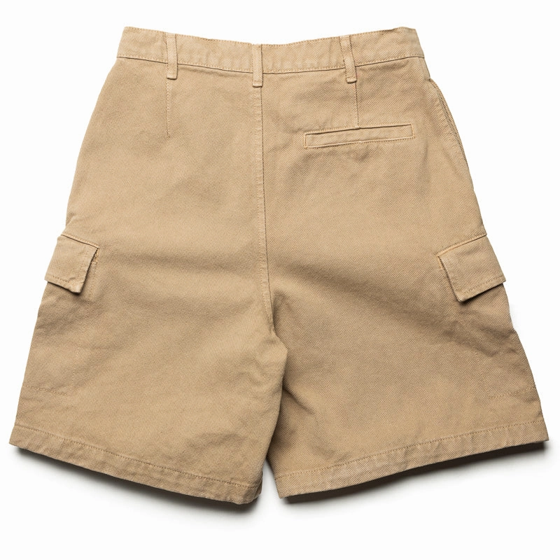Unique Cut Basic Wardrobe Flaneur Cargo Short - Beige