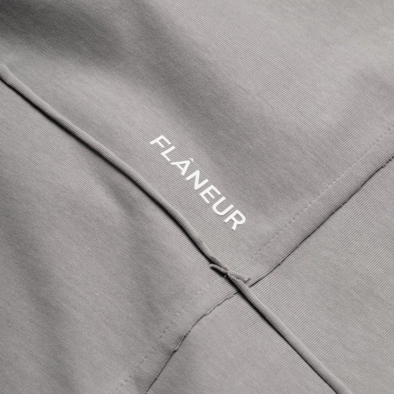 FlexibleWaistband DoubleLayered Structure Flaneur Cut & Sew Tee - Concrete Grey
