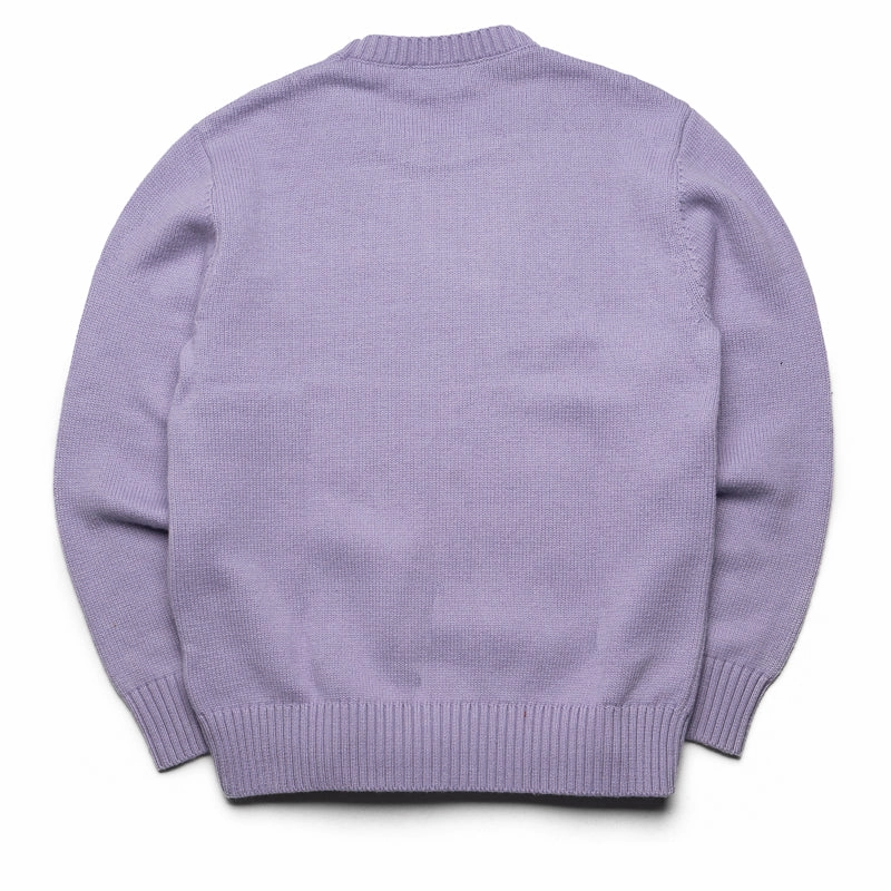 Flaneur Flower Doodle Jacquard Sweater - Purple Rich Tone