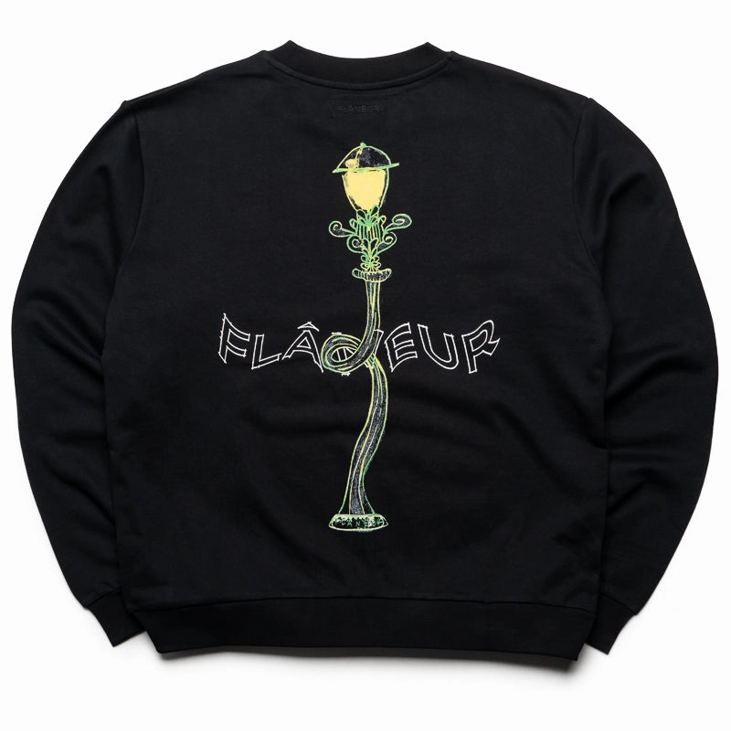 LightweightTextile Flaneur Lantern Sweater - Black