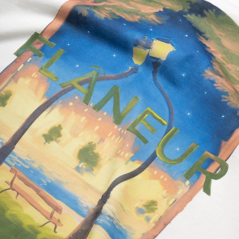 Flaneur Lanterns Of Love Tee - White DurableWeave Zen Glow