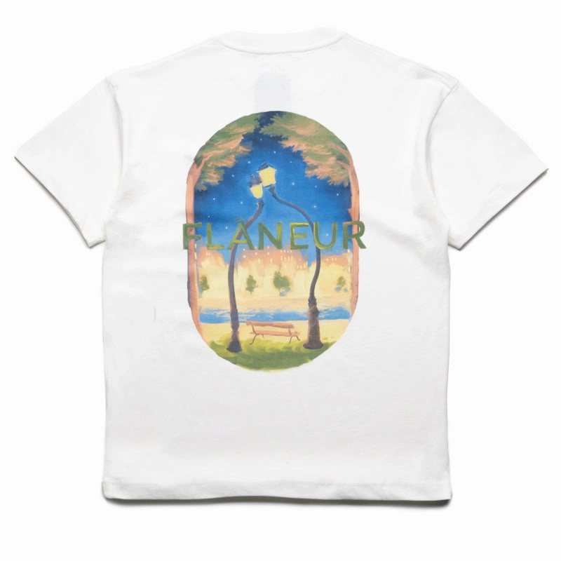 Flaneur Lanterns Of Love Tee - White Opaque Tone
